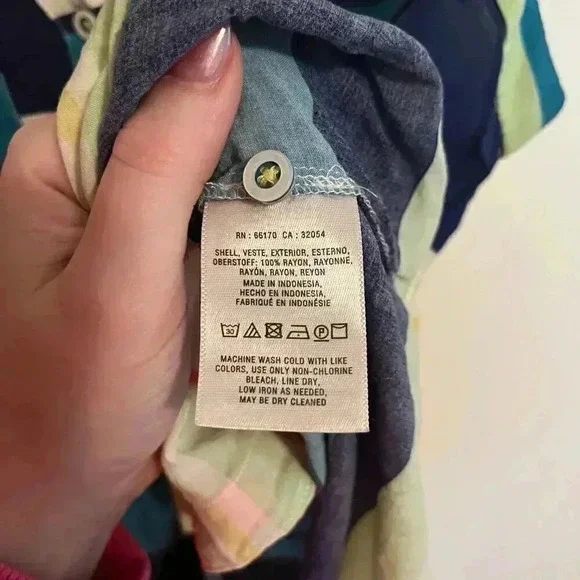 Maeve Sleeveless Colored Stripe Blouse - Picture 8 of 9